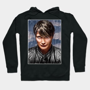 Motorcycle Jacket Hannibal with Tears and Rain Hoodie